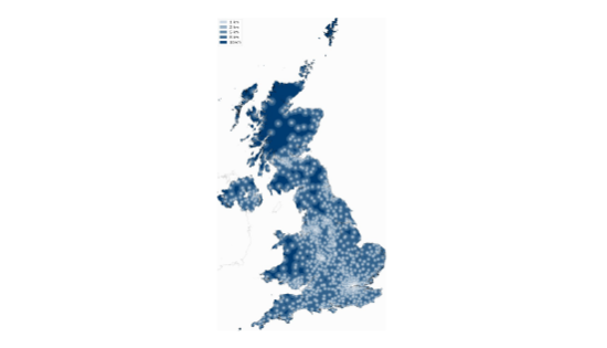 Access to cash UK map
