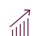 A maroon outline of a graph