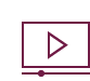 Maroon outline of a video play button